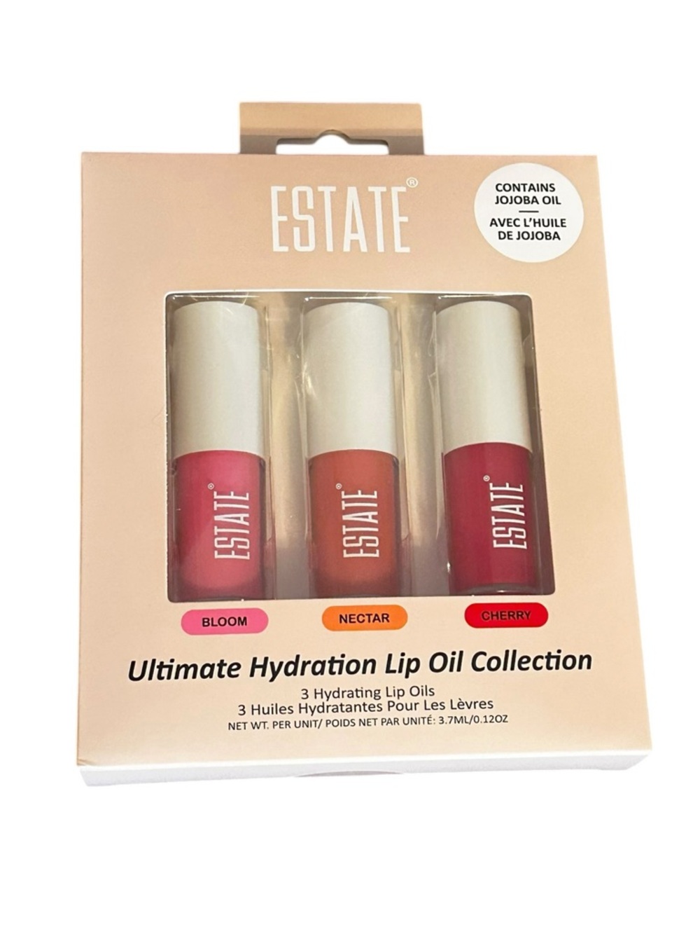 NWT ESTATE Ultimate Hydration Lip Oil Collection - Bloom, Nectar, Cherry